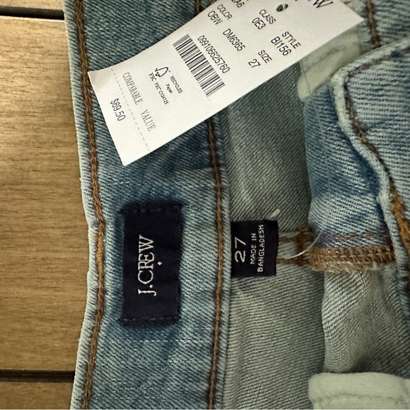 New J. Crew Factory 6” Denim  Raw Hem Jean Shorts 27 NWT - Picture 5 of 5